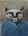 Poes 1 / Cat 1  - Acryl en olieverf op doek 50 x 40 cm Priv&eacute;collectie 